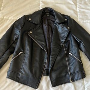 Black leather jacket from forever 21. Size small
